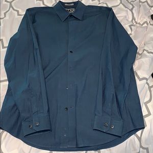 Men’s Express 1MX Button Down Shirt LG
